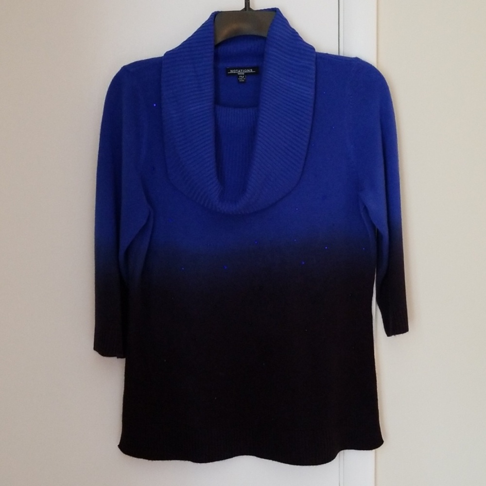 Notations Blue Ombre Sweater